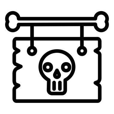 Pano web simgesi, vektör illüstrasyonunu imzala 