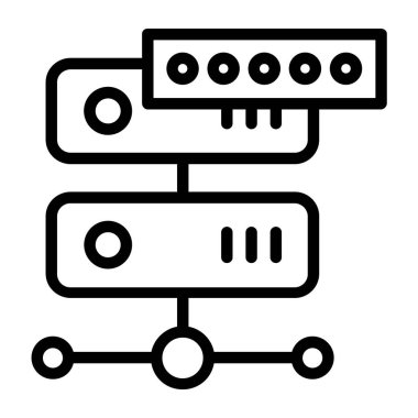 Şifre basit simge, vektör illüstrasyonu