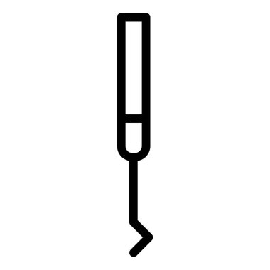 Beyaz arkaplanda basit vektör simgesi