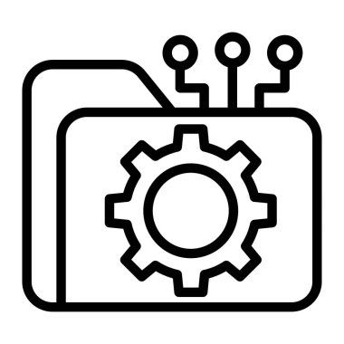 Dosya. Web simgesi basit illüstrasyon 