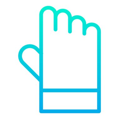 Tek el eldiven. vektör illüstrasyonu