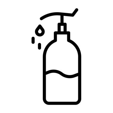 Losyon web simgesi basit vektör illüstrasyonu