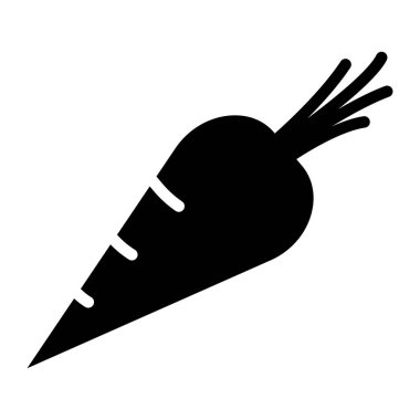 Havuç. Web simgesi basit illüstrasyon