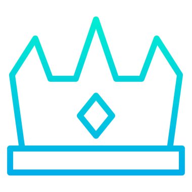 Kral. Web simgesi basit illüstrasyon