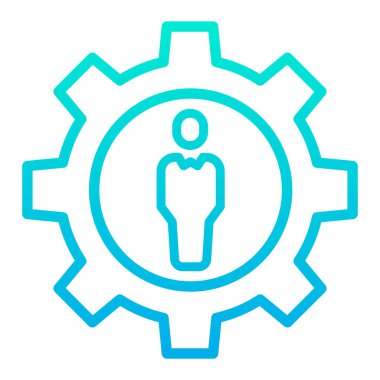 yönetim web simgesi basit illüstrasyon