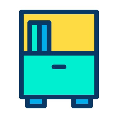 Tablo basit simgesi, vektör illüstrasyonu