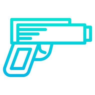 Silah silah silah ikonunun vektör illüstrasyonu