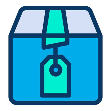 Hediye kutusu. Basit resimleme