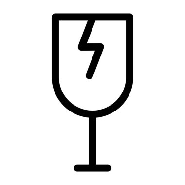 Kırılgan Ağ simgesinin vektör çizimi