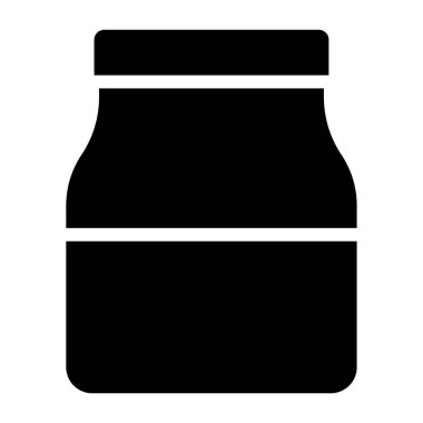 süt kavanozu, basit vektör simgesi