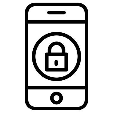 Şifre basit simge, vektör illüstrasyonu