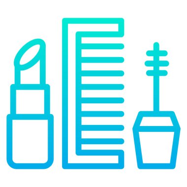 Makyaj Ağı simgesi basit vektör çizimi