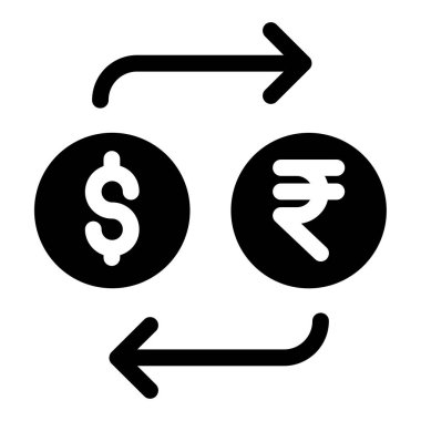 iş ve finans düz vektör simgesi 