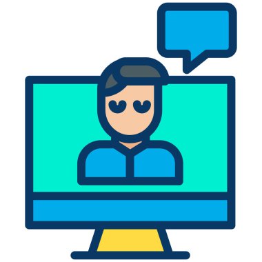 basit video kutsal kişilerin resmi, vektör çizim