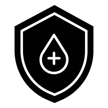 Koruma kalkanı minimalist vektör simgesi beyaza izole edildi 