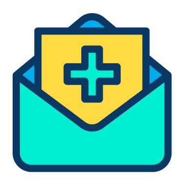 ileti ikonu vektör illüstrasyonu