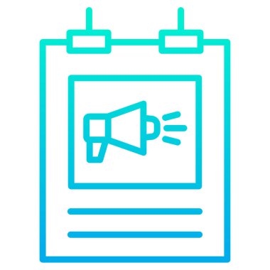 poster minimalist vektör simgesi beyaz üzerine izole