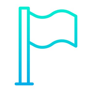 bayrak simgesi, vektör illüstrasyonu