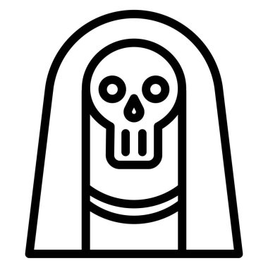 Hayalet. Web simgesi basit illüstrasyon