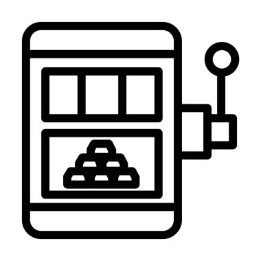 Kumarhane kumar makinesi. Basit resimleme