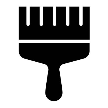 Beyaz arkaplanda basit fırça vektör resimleme