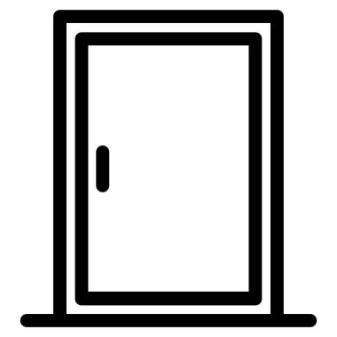 Kapı. Web simgesi basit illüstrasyon