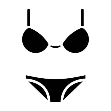 bikini web simgesi basit illüstrasyon