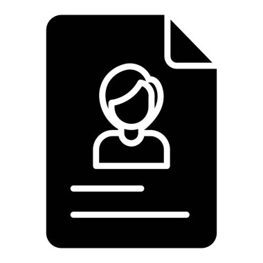 Basit UI profili simgesi, vektör illüstrasyonu