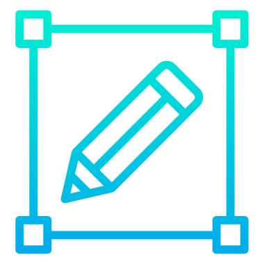 Basit vektör grafik simgesi, vektör illüstrasyonu