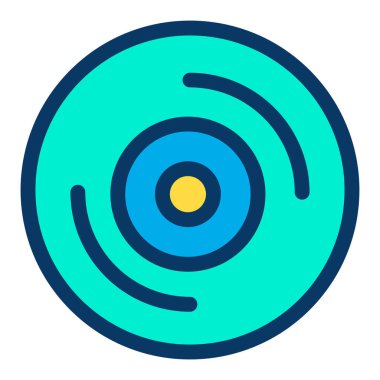  disk ağ simgesi, vektör illüstrasyonu