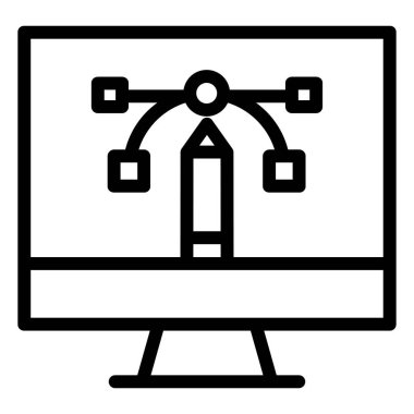 Basit vektör grafik simgesi, vektör illüstrasyonu