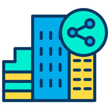 Beyaz üzerinde izole edilmiş simge, minimal vektör simgesi paylaş