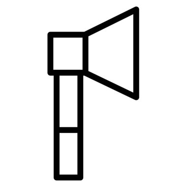 Axe vektör illüstrasyonu, simge ögesi arkaplanı