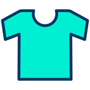 t-shirt basit simgesi, vektör çizim