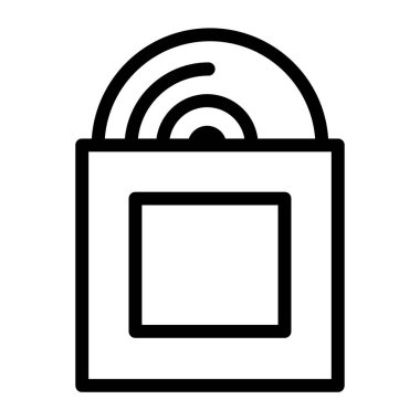  disk ağ simgesi, vektör illüstrasyonu