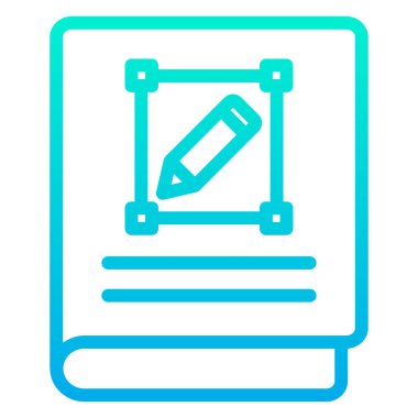 kitap simgesi vektör illüstrasyonu