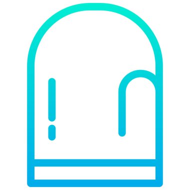 Tek el eldiven. vektör illüstrasyonu