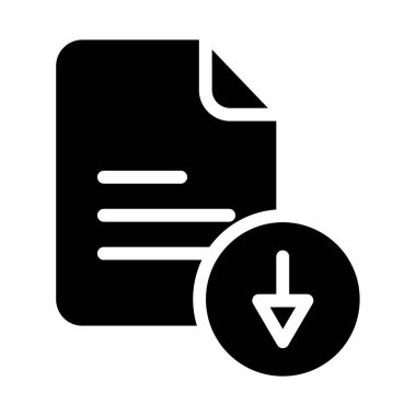 dosya belgesi simgesi, vektör illüstrasyonu