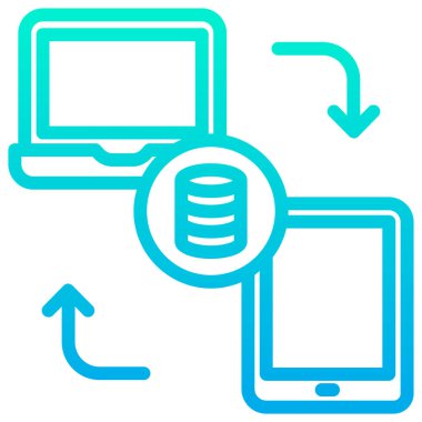 dizüstü bilgisayar simgesi, vektör illüstrasyonu