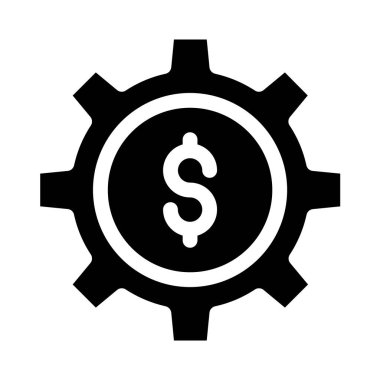 iş ve finans düz vektör simgesi 