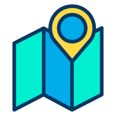 konum minimalist vektör simgesi beyaz üzerinde izole 