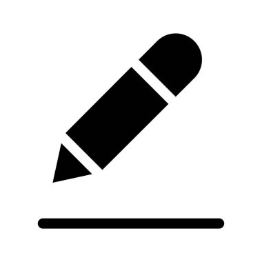 Kalem. Web simgesi basit illüstrasyon 