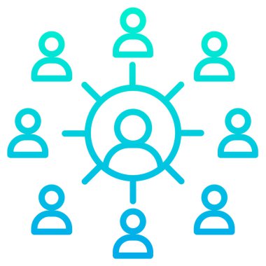 Seo simgesinin vektör illüstrasyonu