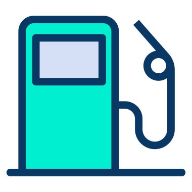 Beyaz arkaplanda basit gaz vektör resimleme