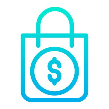 iş ve finans düz vektör simgesi 