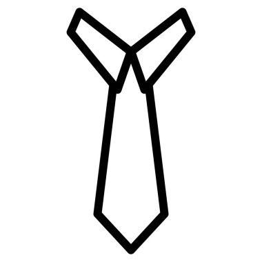 Takım elbisenin vektör çizimi, kravat