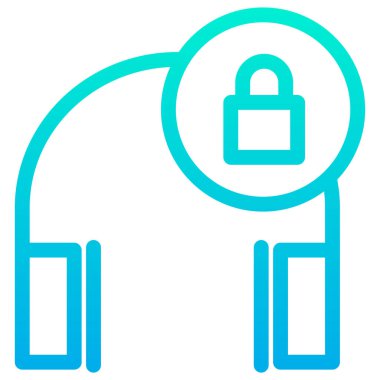 basit vektör illüstrasyonunu kilitle