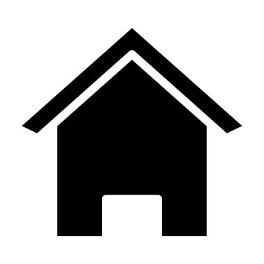 Ev. Web simgesi basit illüstrasyon