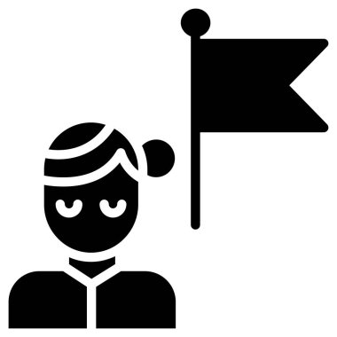 bayrak simgesi, vektör illüstrasyonu