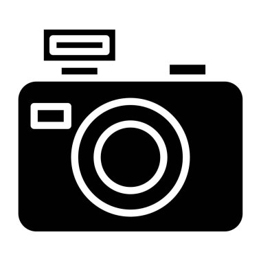 Kamera. Web simgesi basit illüstrasyon 